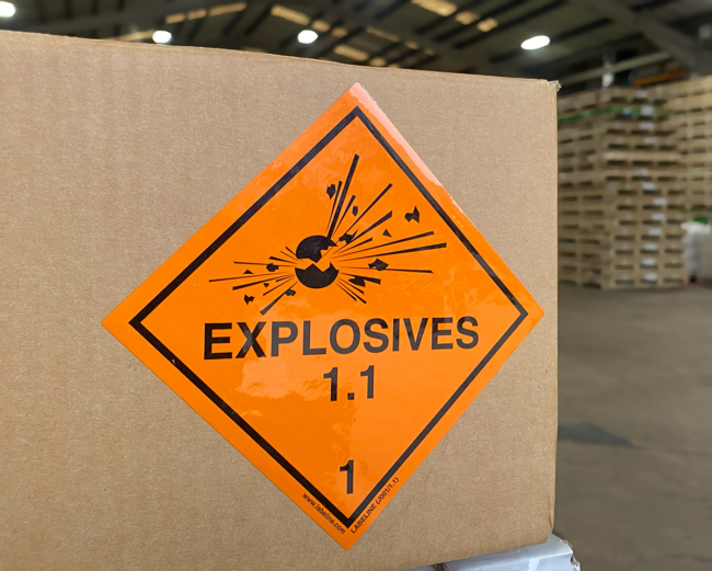 Explosives Class 1 Package.